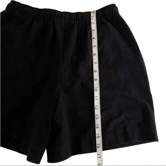 Karen Scott Sports Petites Black Stretch Shorts PM - Picture 6 of 6